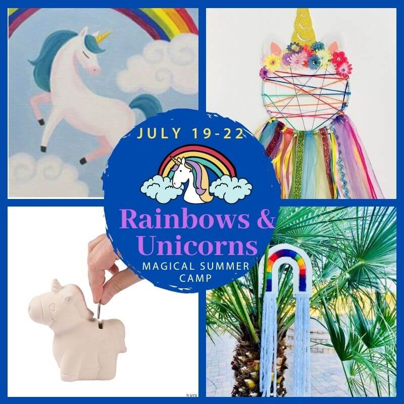 Pinspiration Summer Camp JULY 19th - 22nd: IT'S ALL RAINBOWS & UNICORNS!